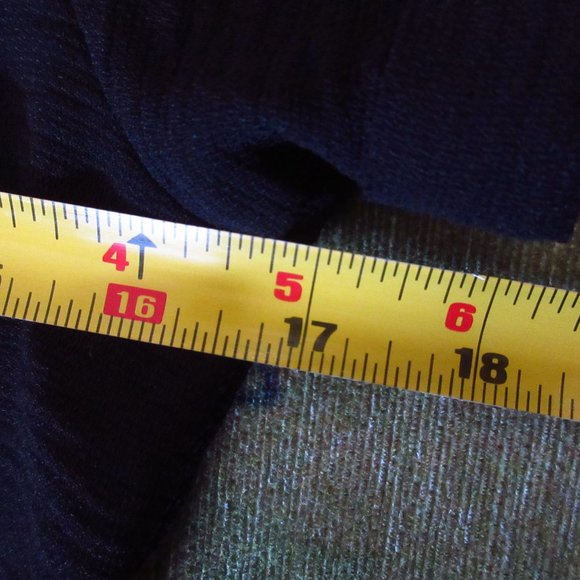 Allison Joy Black Midi Crepe Dress Ruffle Hem Short Rolled Sleeve Evereve Becca - Picture 6 of 7